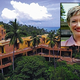 The Brazilian resort which employs Puchesy (inset).